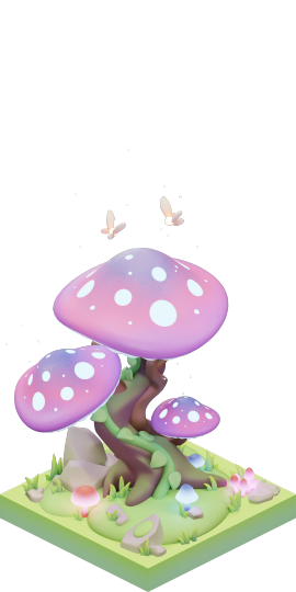 Mushroom Tree Purple